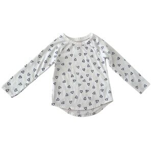 💫$3/ADD ON 💫 Cat & Jack White Long Sleeve Shirt with Heart Design | Girls 3T